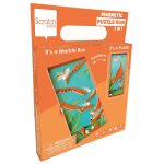 Puzzle magnetic Scratch, Dinozaur, 11 piese