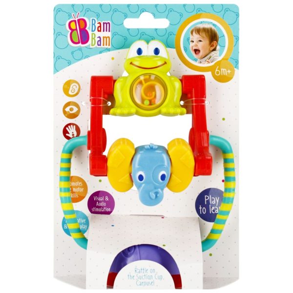 Zornaitoare carusel cu broscuta si elefant, BamBam