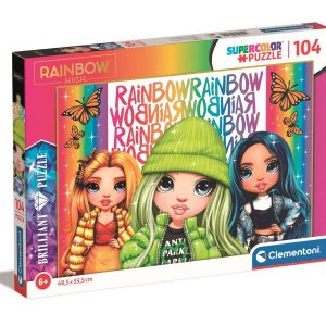 Puzzle Clementoni, Rainbow High Brilliant, 104 piese