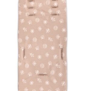 Saltea din spuma cu memorie pentru carucior Cosy Travel Memory Lorelli Abstract Leaves, Grey Beige