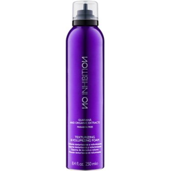 No Inhibition Guarana and organic extracts Texturizing & Volumizing spumă de păr pentru volum și formă