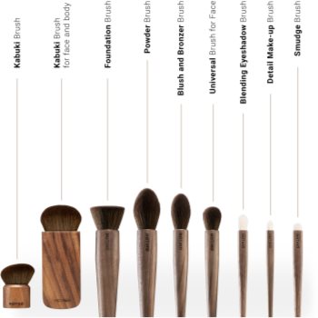 Notino Wooden Collection Powder brush pensula pentru aplicarea pudrei