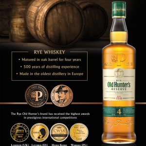 Whisky Old Hunter's Reserve Rye Traditional 4 ani 0.7L