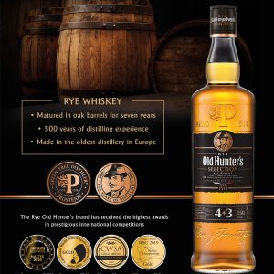 Whisky Old Hunter's Selection Rye Traditional 7 ani 0.7L