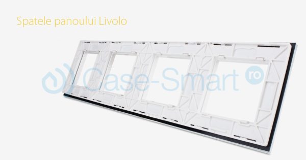 Rama priza cvadrupla Livolo din sticla