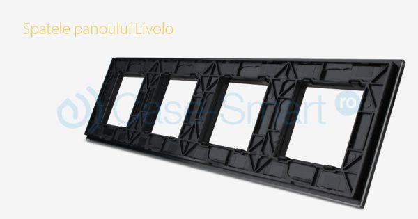 Rama priza cvadrupla Livolo din sticla