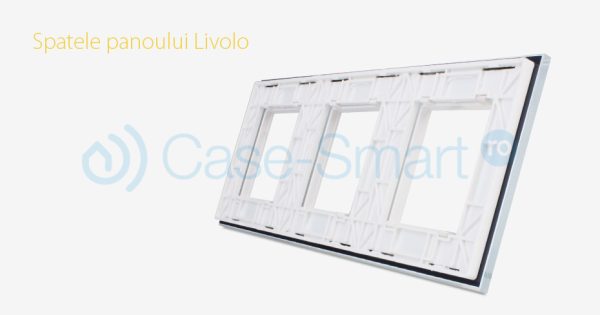 Rama priza tripla Livolo din sticla