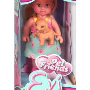 Papusa Evi Love cu catel, 12 cm