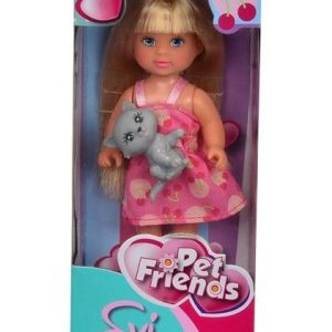 Papusa Evi Love cu pisica, 12 cm