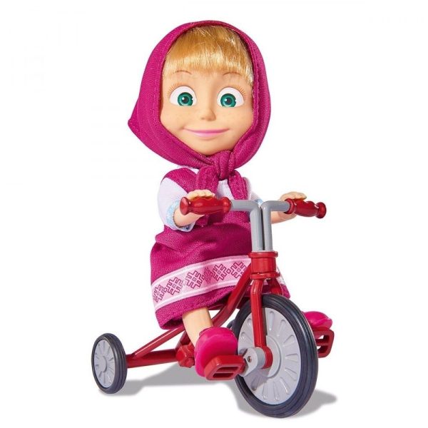 Papusa Masha si tricicleta Simba