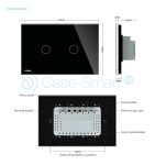 Intrerupator Dublu Cap Scara / Cruce Wireless LIVOLO cu Touch – Serie Noua