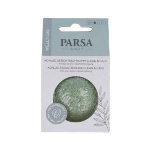 Burete fata Konjac curatare si exfoliere, verde, 1 bucata, Parsa