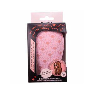 Perie compacta pentru descurcat, roz print, 1 bucata, Parsa