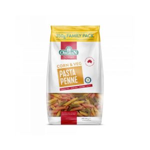 Paste penne din porumb si legume fara gluten, 350g, ORGRAN