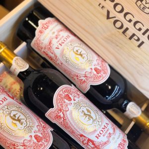 Poggio le Volpi Roma Rosso DOC Gift Set 6 st. x - Vin Rosu Sec - Italia - 0.75L