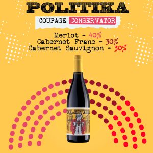Politika by Chateau Cristi Coupage Conservator - Vin Rosu Sec - Republica Moldova - 0.75L