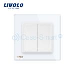 Priza blank/goala Livolo cu rama din sticla