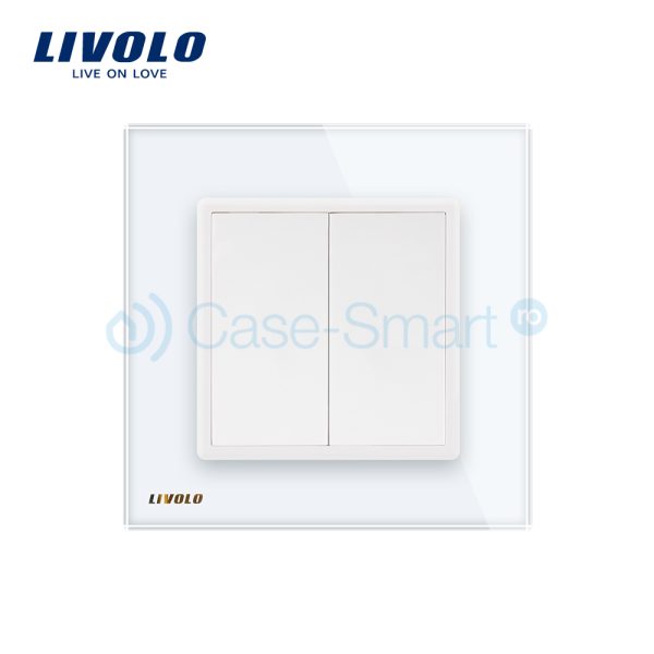 Priza blank/goala Livolo cu rama din sticla