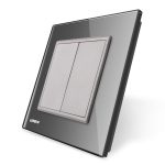 Priza blank/goala Livolo cu rama din sticla