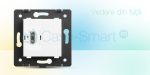 Priza simpla HDMI Livolo cu rama din sticla