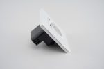 Priza Simpla + USB-A + USB-C LUXION cu Rama din Sticla