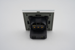 Priza Simpla + USB-A + USB-C LUXION cu Rama din Sticla