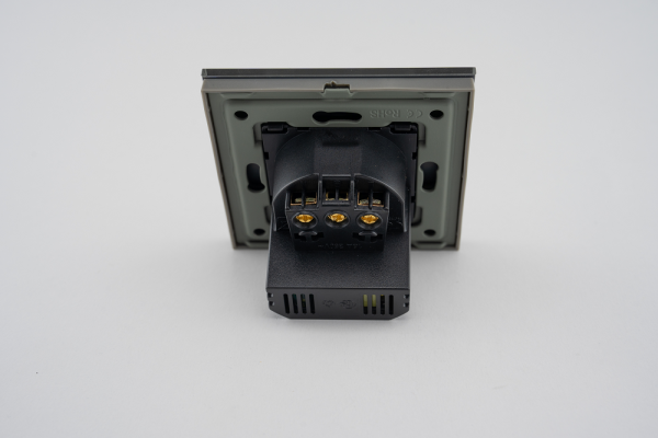 Priza Simpla + USB-A + USB-C LUXION cu Rama din Sticla