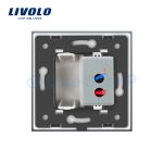 Priza USB Livolo cu rama din sticla
