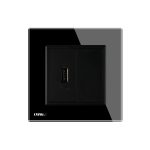 Priza USB Livolo cu rama din sticla