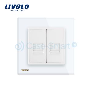 priza-telefon-dubla-rama-alba-livolo-panou-frontal