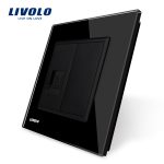 Priza simpla Telefon Livolo cu rama din sticla