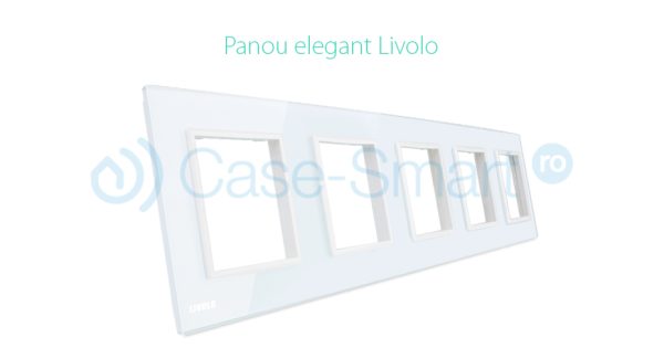 Rama cvintuplu din sticla Livolo