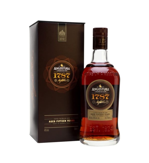 Angostura 1787 Super Premium Dark Rom 15 ani 0.7L