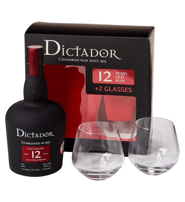Dictador Ultrapremium Reserve Rom 12 ani Gift Set 0.7L
