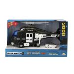 Elicopter de politie cu lumini si sunete, Maxx Wheels, 1:16, Negru