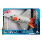 Avion Jet Fighter cu lumini si sunete, Maxx Wheels, 1:16, Portocaliu