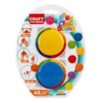 Set plastilina Crafy, 2 culori, Galben si Albastru, 40 g