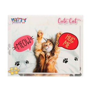 Puzzle Witty Puzzlezz, 100 piese, Pisica