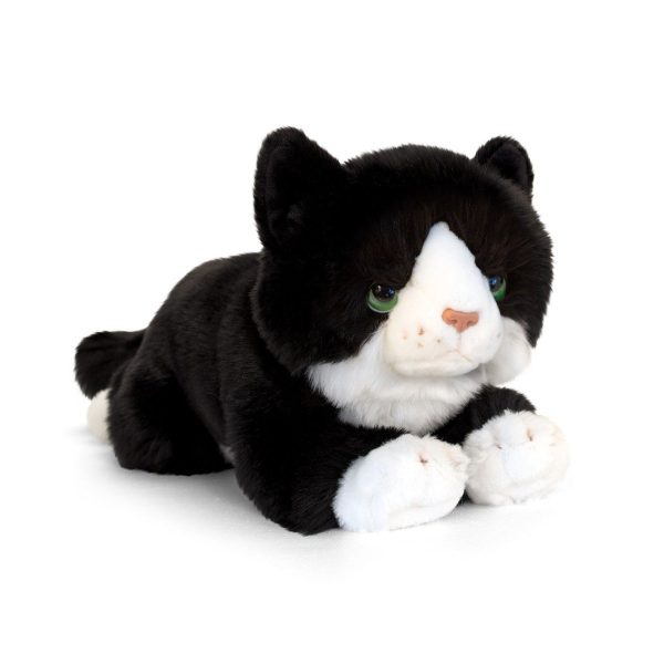 Pisicuta de plus, 25 cm, Keel Toys, Neagra