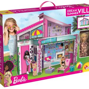 Set de joaca cu papusa, Lisciani, Casa de vara a lui Barbie