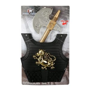 Set pentru cavaler, topor si armura cu lumini si sunete, Paladin