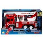 Camion de pompieri cu macara, lumini si sunete, Maxx Wheels, 1:16