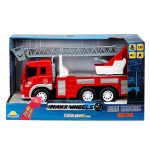 Camion de pompieri cu scara, lumini si sunete, Maxx Wheels, 1:16