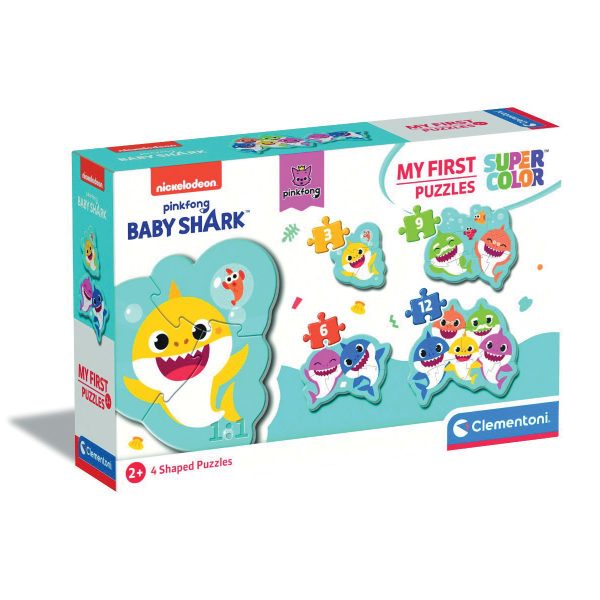Primul meu Puzzle, Clementoni, Baby Shark 4 in 1