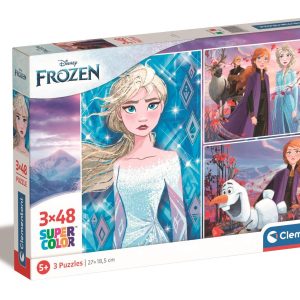 Puzzle Clementoni Disney Frozen, 3 x 48 piese