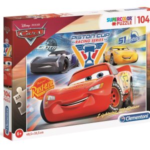 Puzzle Clementoni Disney Cars Cupa Piston, 104 piese