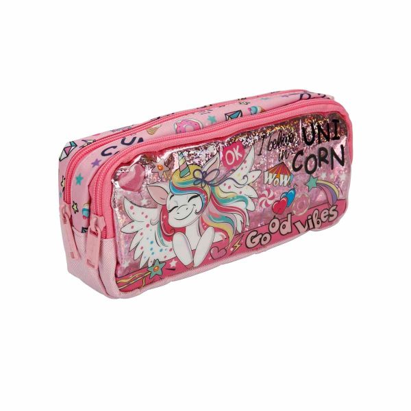 Penar dreptunghiular cu 2 fermoare, Sun Design, Model Unicorn