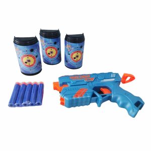 Pistol cu 10 sageti din burete si 3 tinte, Zapp Toys, Sniper 2