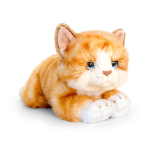 Pisicuta de plus, 25 cm, Keel Toys, Ginger