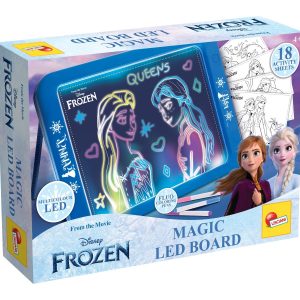 Tabla de scris si desenat cu lumini, Lisciani, Frozen